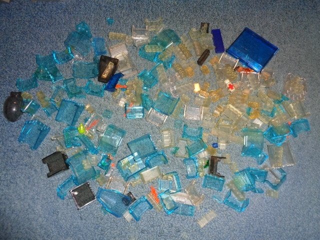 Partij O122=Lego ruiten gemengd, Lego, Lego, Gebruikt, Lego
