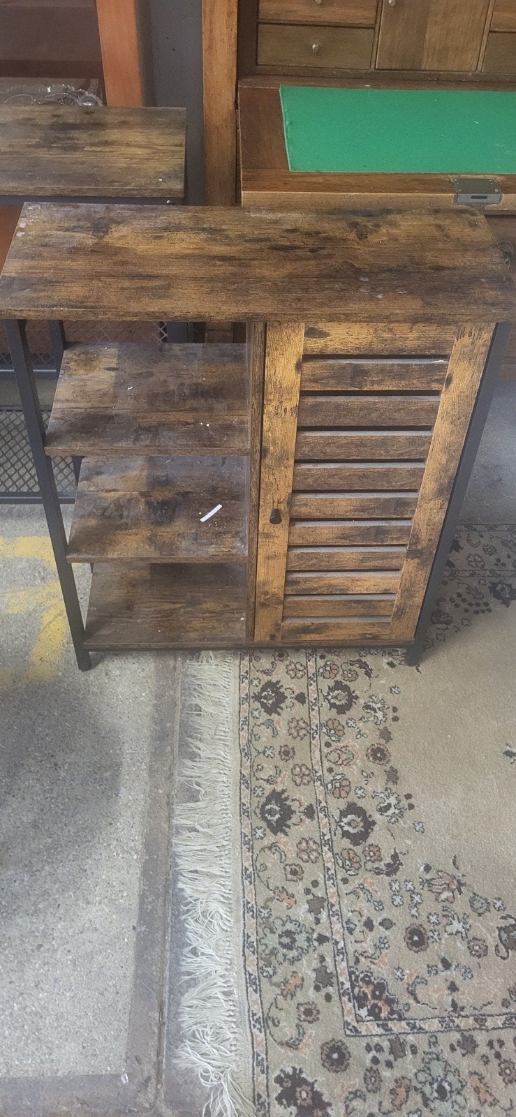 Industriële bijzettafel met opbergruimte, Ophalen of Verzenden