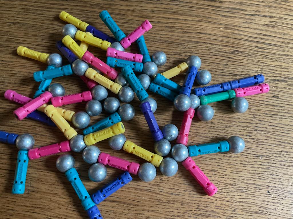 Magmax magnetisch constructiespeelgoed - 80-delig, Ophalen of Verzenden, Zo goed als nieuw, Overige merken