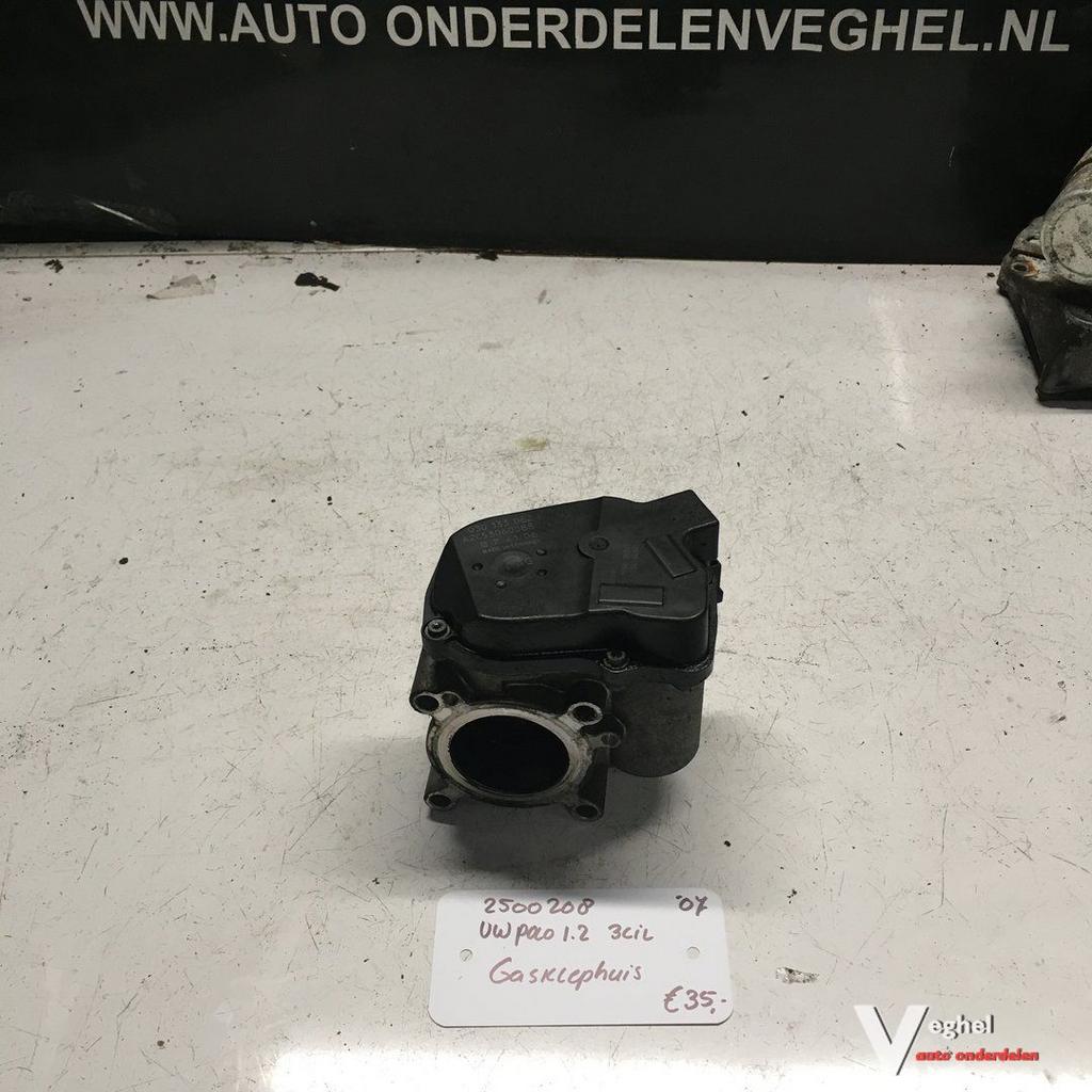 Vw Polo 1.2 B 3 cilinder 3 drs 2007 2500208  Gasklephuis 03D, Auto-onderdelen, Brandstofsystemen, Gebruikt, Ophalen of Verzenden