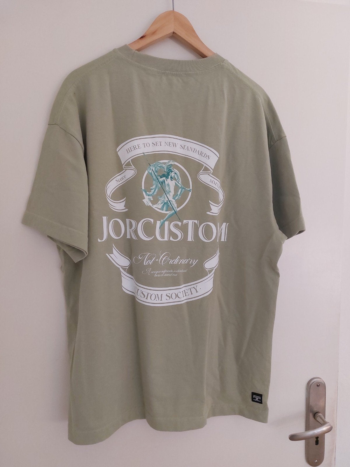 Prachtig shirt van JorCustom, XL, loose fit, warm groen., Maat 56/58 (XL), Ophalen of Verzenden, Zo goed als nieuw, Jorcustom