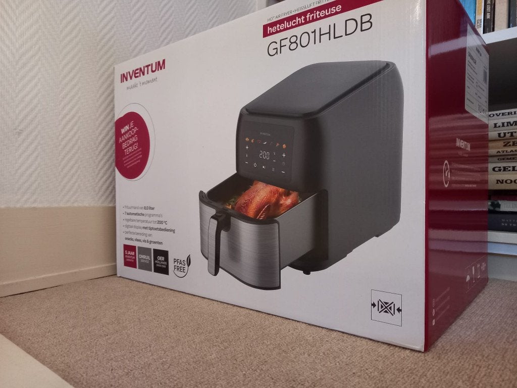 Airfryer Inventum GF801HLDB, nieuw in doos, Ophalen, Nieuw, Airfryer XL, 1500 gram of meer