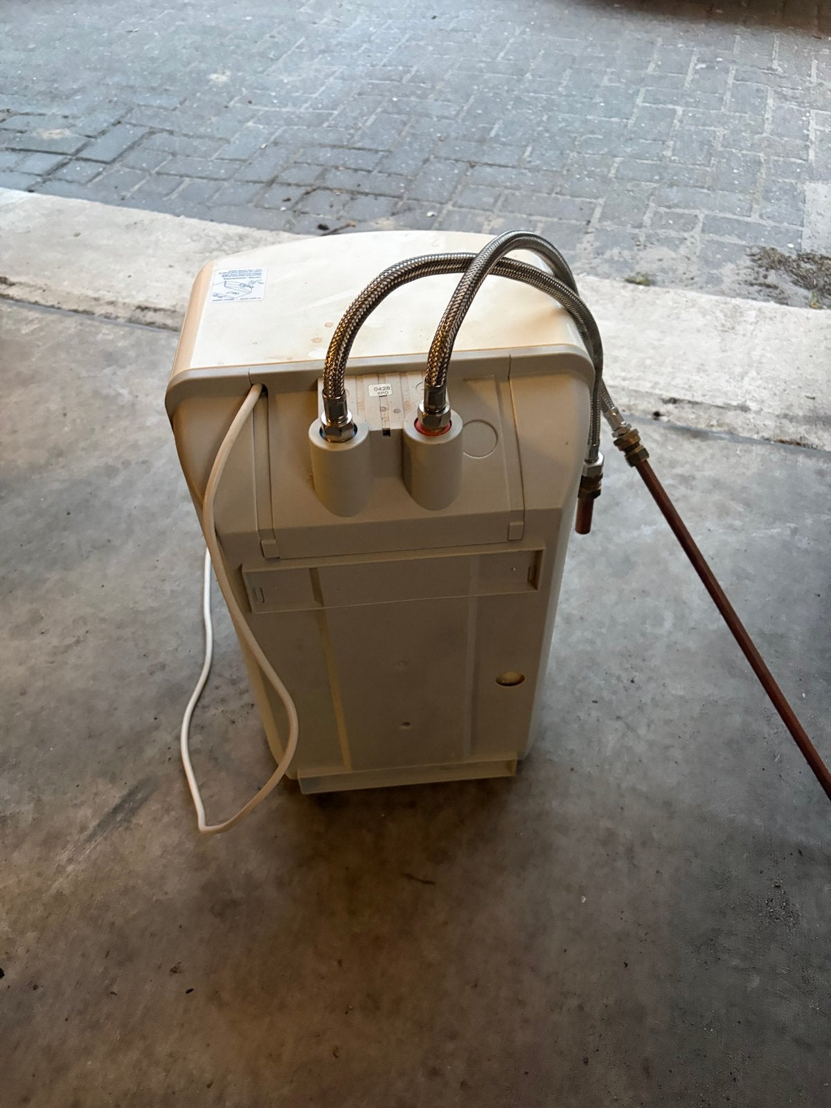 Daalderop Close-in 10 liter boiler, Ophalen, Gebruikt, Boiler, 6 t/m 10 jaar oud