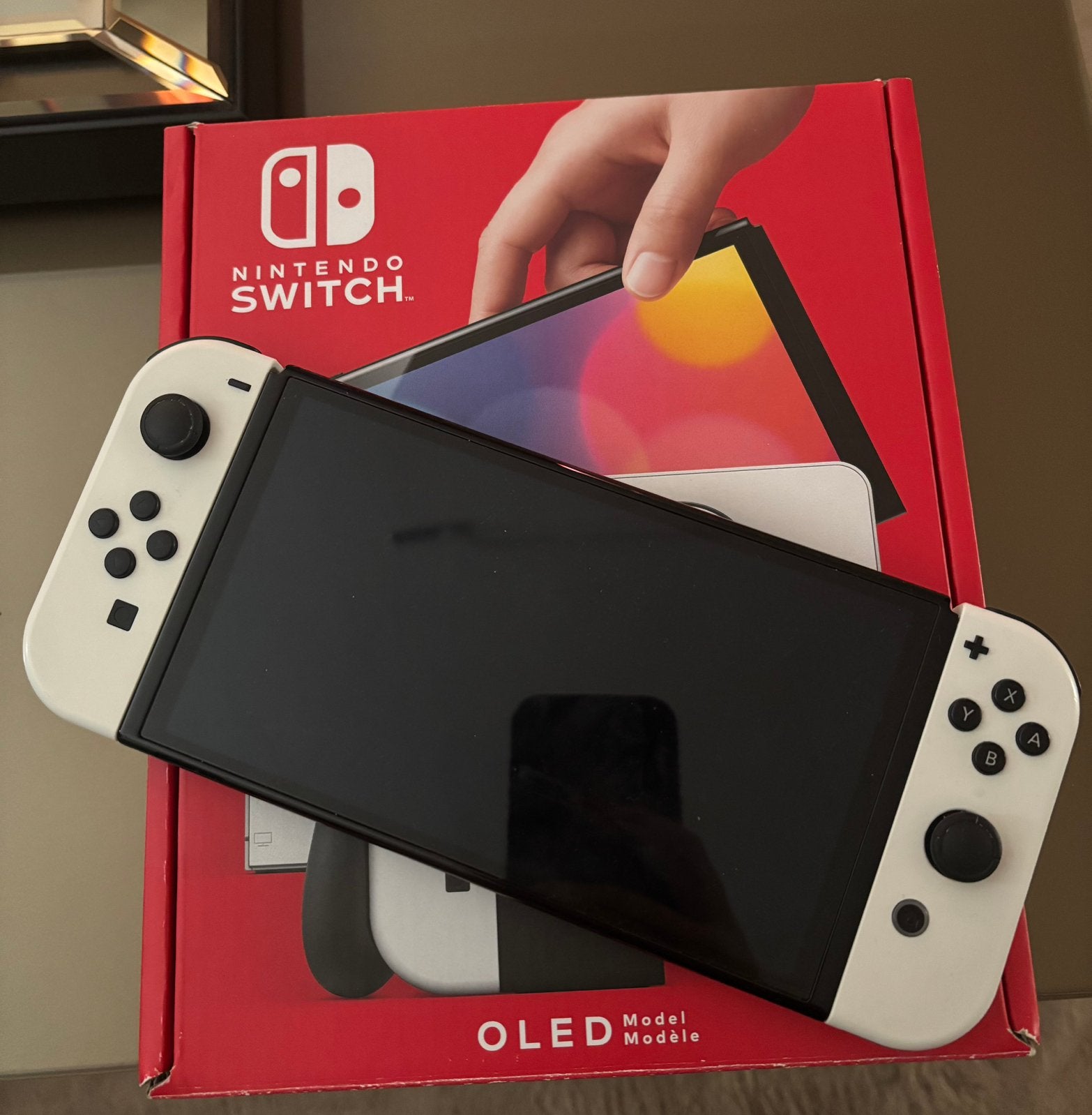 Nintendo Switch OLED te koop – Compleet & in nette staat, Ophalen, Zo goed als nieuw, Met 1 controller, Switch OLED
