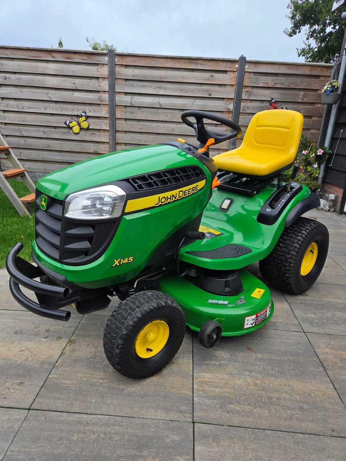 John Deere X145 met NIEUWE motor!!, Versnellingen, Zo goed als nieuw, 90 tot 120 cm, Ophalen