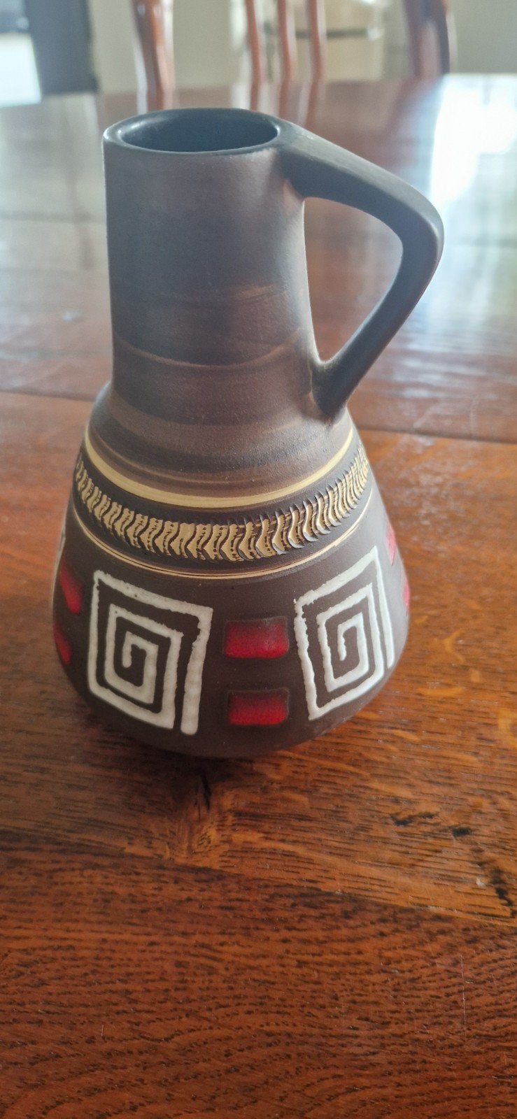 Dummler Vintage West Germany Keramiek Vaasje 15 cm hoogt, Antiek en Kunst, Ophalen of Verzenden