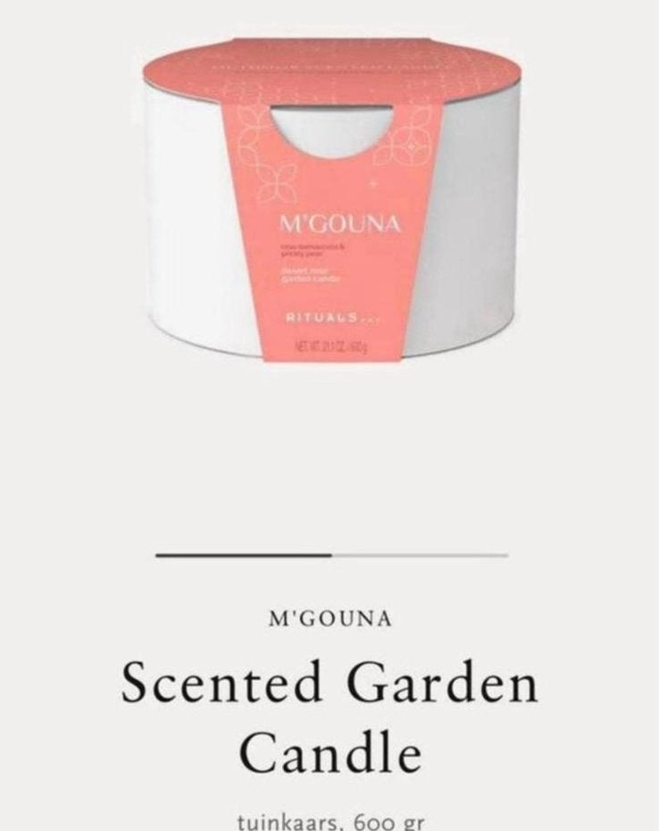 Rituals M’Gouna geurkaars 600 gram 🌸 Nieuw!, Ophalen of Verzenden, Nieuw