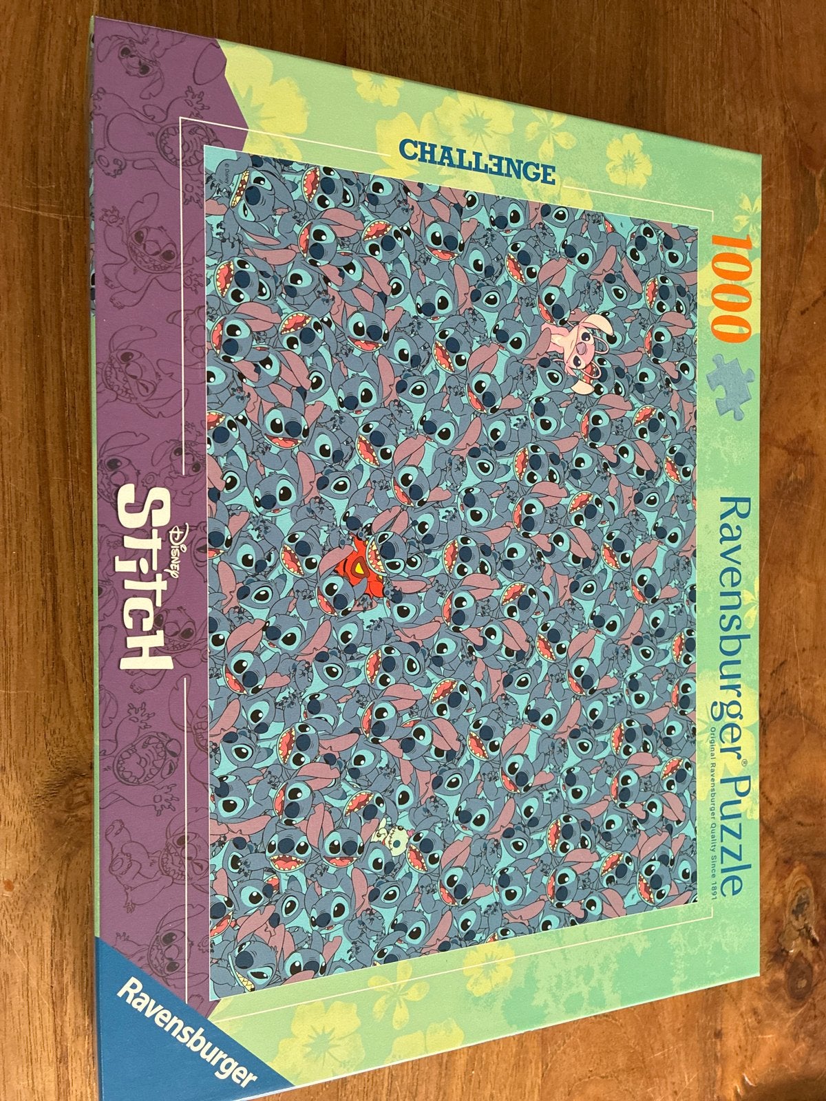 Ravensburger Disney Stitch Challenge Puzzel 1000 stukjes, Ophalen, Meer dan 50 stukjes, Nieuw, 6 jaar of ouder