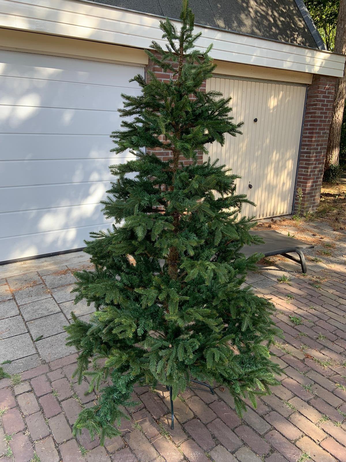 Kerstboom kunstkerstboom circa 2 meter hoog, Ophalen, Zo goed als nieuw