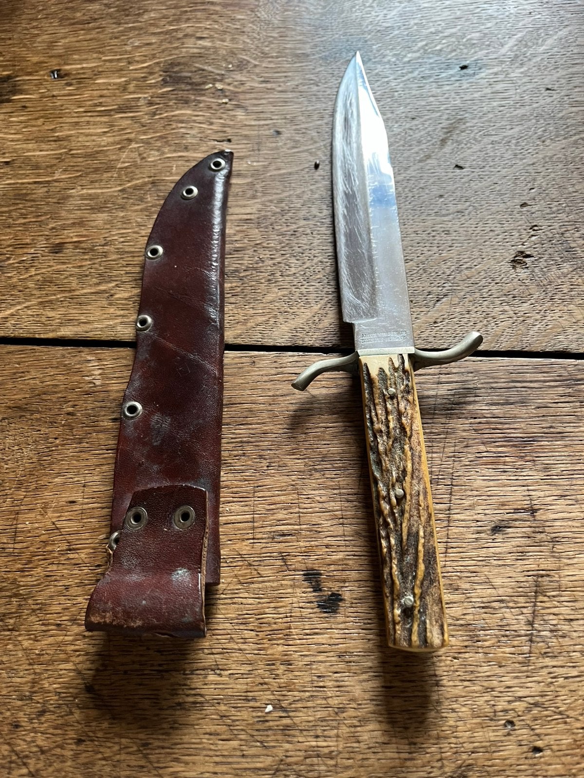 Anton Wingen Bowie mes dolk mes vintage, Ophalen of Verzenden, Landmacht, Mes of Dolk