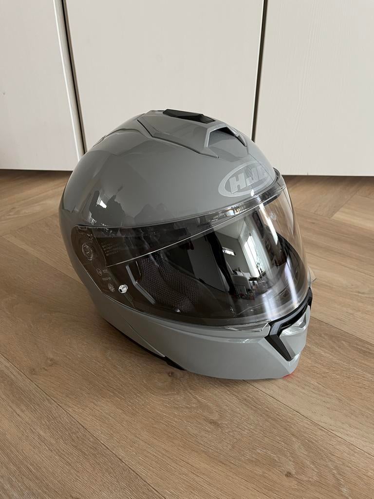 HJC i90 Systeemhelm Maat M - Slechts 2/3 keer gedragen, Motoren, Kleding | Motorhelmen, M, Systeemhelm, HJC, Ophalen of Verzenden