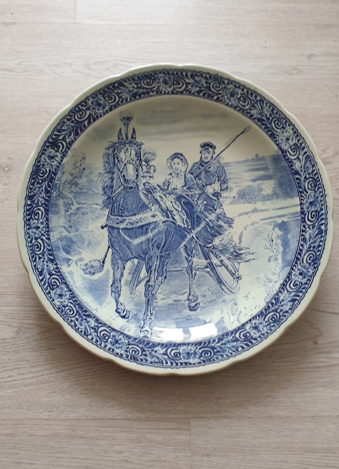 Delfts Blauw wandbord, Royal Boch, Ophalen of Verzenden