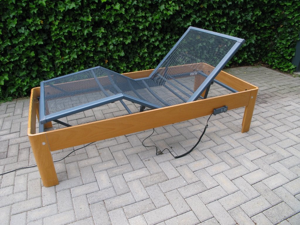 Auping auronde elektrisch hoog model , 90x200cm, Ophalen, Gebruikt, 90 cm, 200 cm