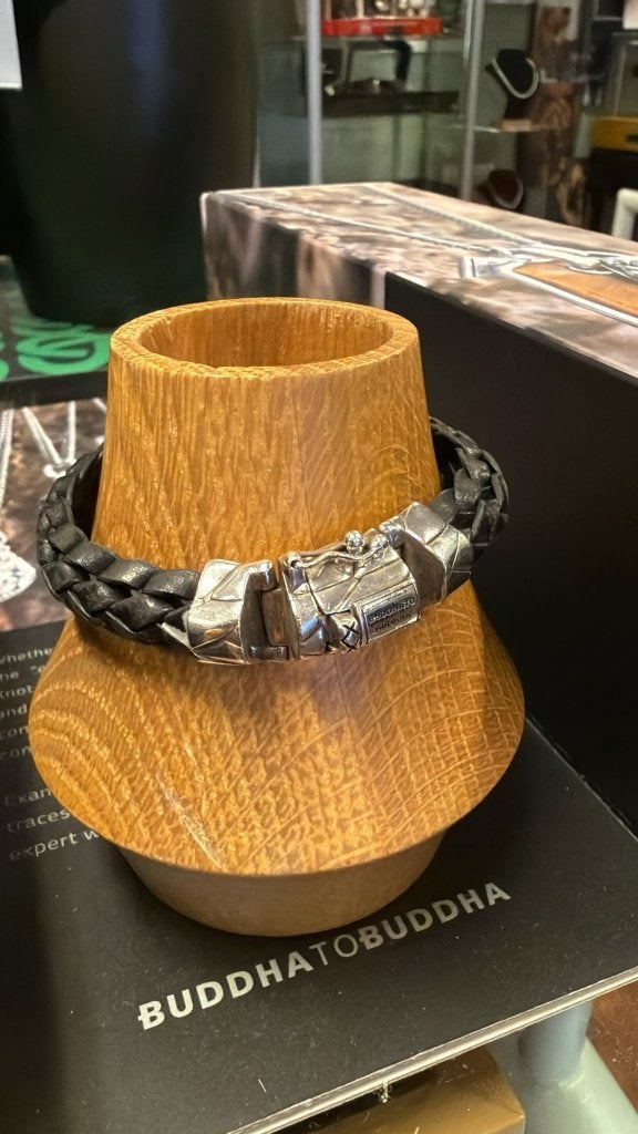 BUDDHA TO BUDDHA ARMBAND TYPE 127BL E MANGKY 19 CM € 139,95, Ophalen of Verzenden, Zo goed als nieuw, Zilver, Zilver