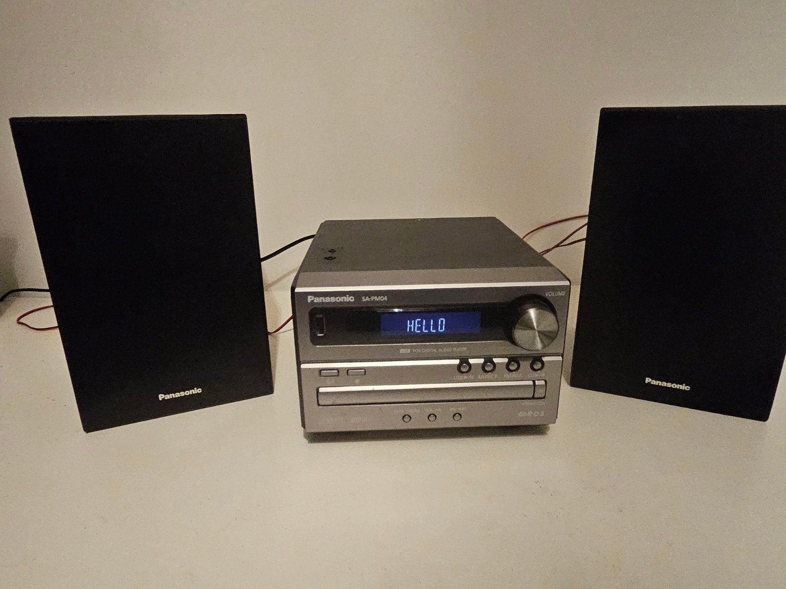 Panasonic SA-PM04 Microset met CD, Radio en USB, Ophalen, Gebruikt, Cd-speler, Microset
