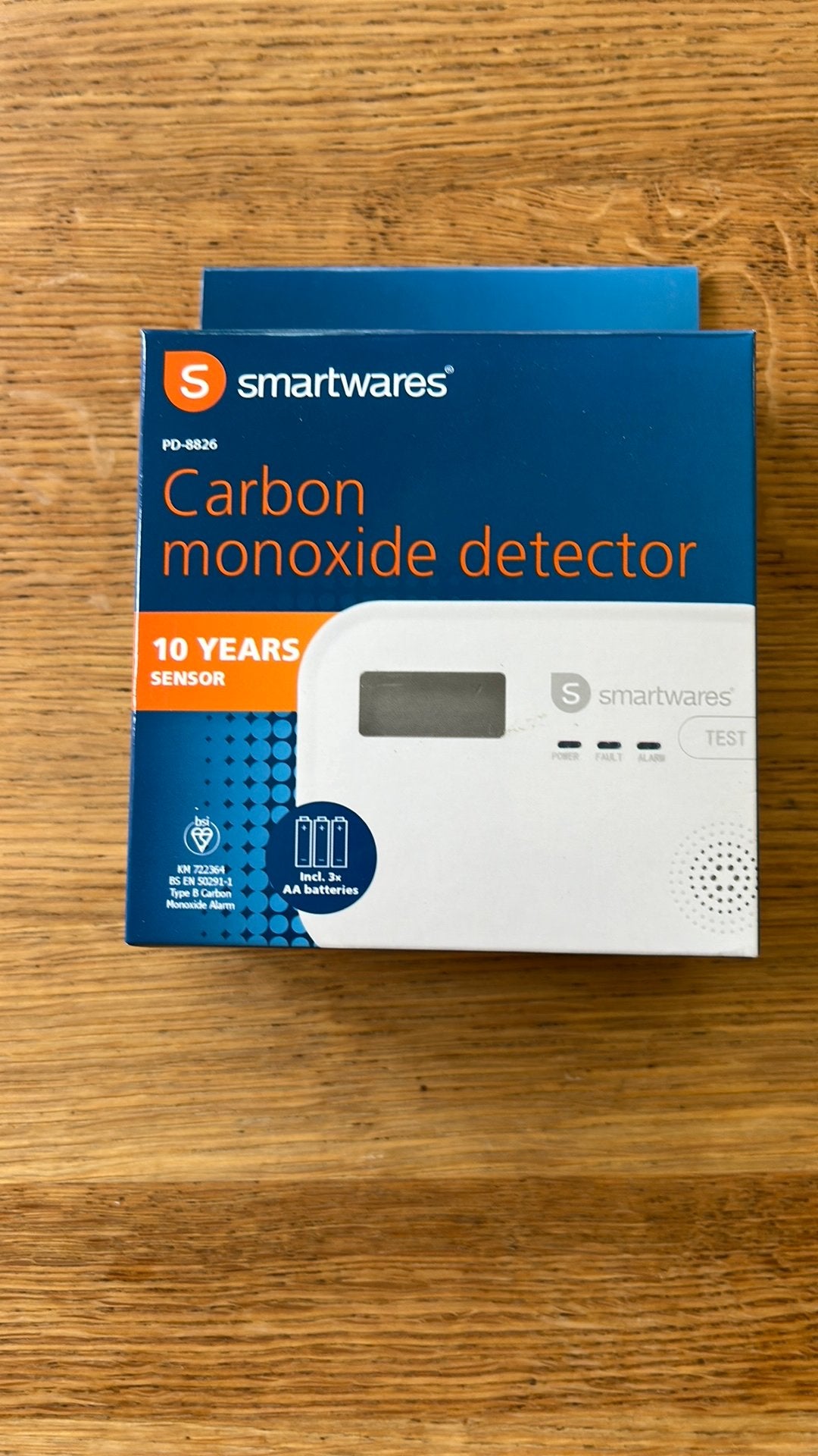 Koolmonoxide detector - nieuw in doos!, Detector, Sensor of Melder, Nieuw, Ophalen of Verzenden, Overige soorten