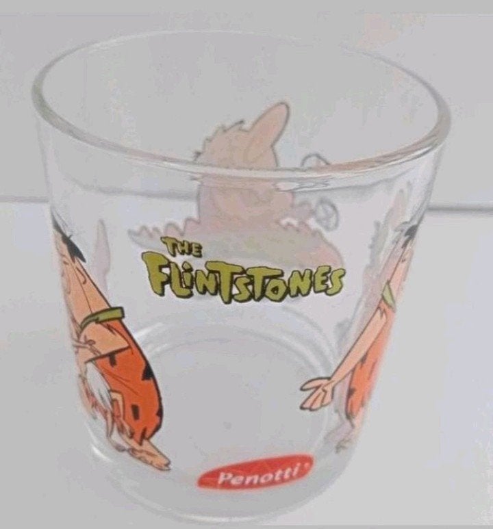 Glas Fred flinstones 1997 penotti vintage, Verzamelen, Ophalen, Looney Tunes, Zo goed als nieuw, Gebruiksvoorwerp