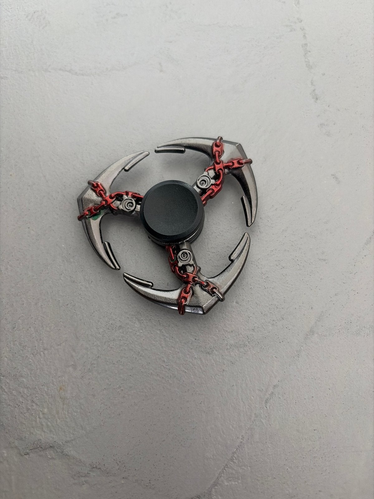 Unieke Fidget Spinner - Anker Design met Rode Kettingen, Ophalen of Verzenden, Zo goed als nieuw, Jongen of Meisje