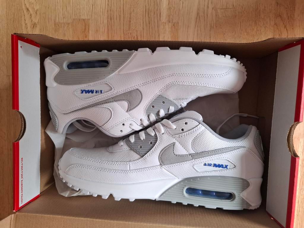 Nike Air Max 90 - Wit met grijze details, Wit, Nike, Nieuw, Ophalen of Verzenden