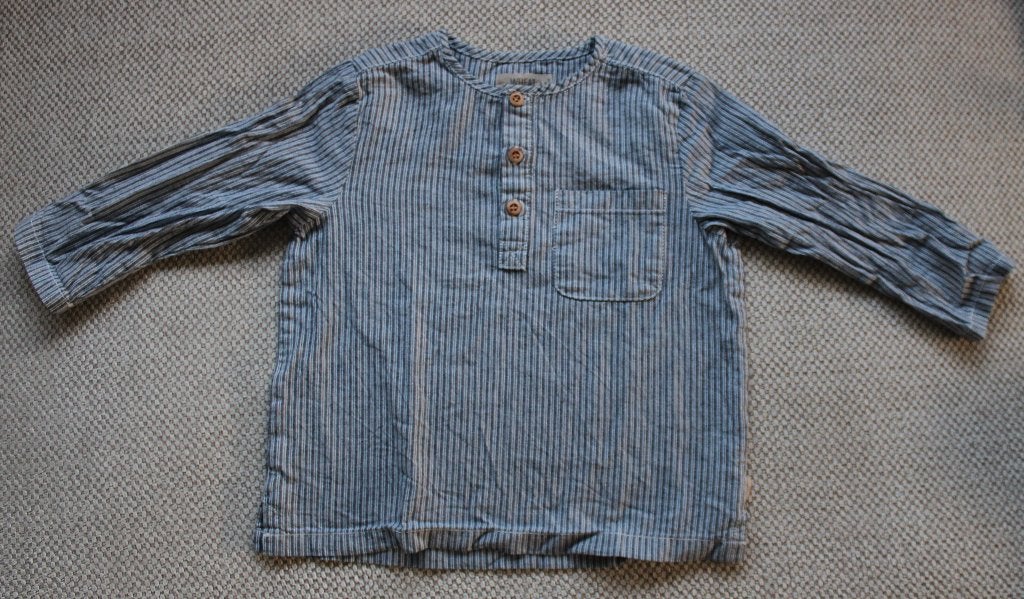 Overhemdshirt van Wheat 18m / 86, Ophalen of Verzenden, Zo goed als nieuw, Overhemdje of Bloesje, Jongetje