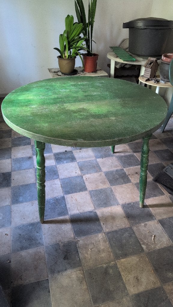 Keukentafel, Ophalen, Gebruikt, 100 tot 150 cm, Rond