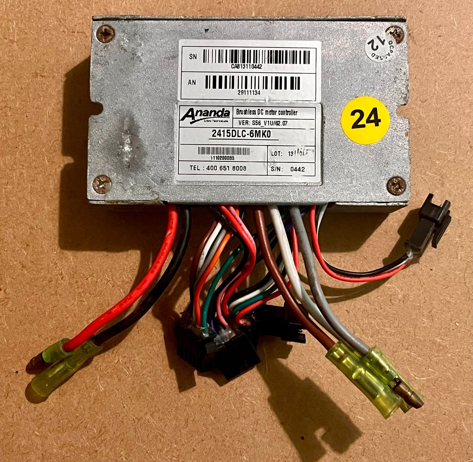 Ananda 24V E-bike Controller Sparta/Batavus/Koga, Elektrische fiets, Verzenden, Overige typen, Zo goed als nieuw