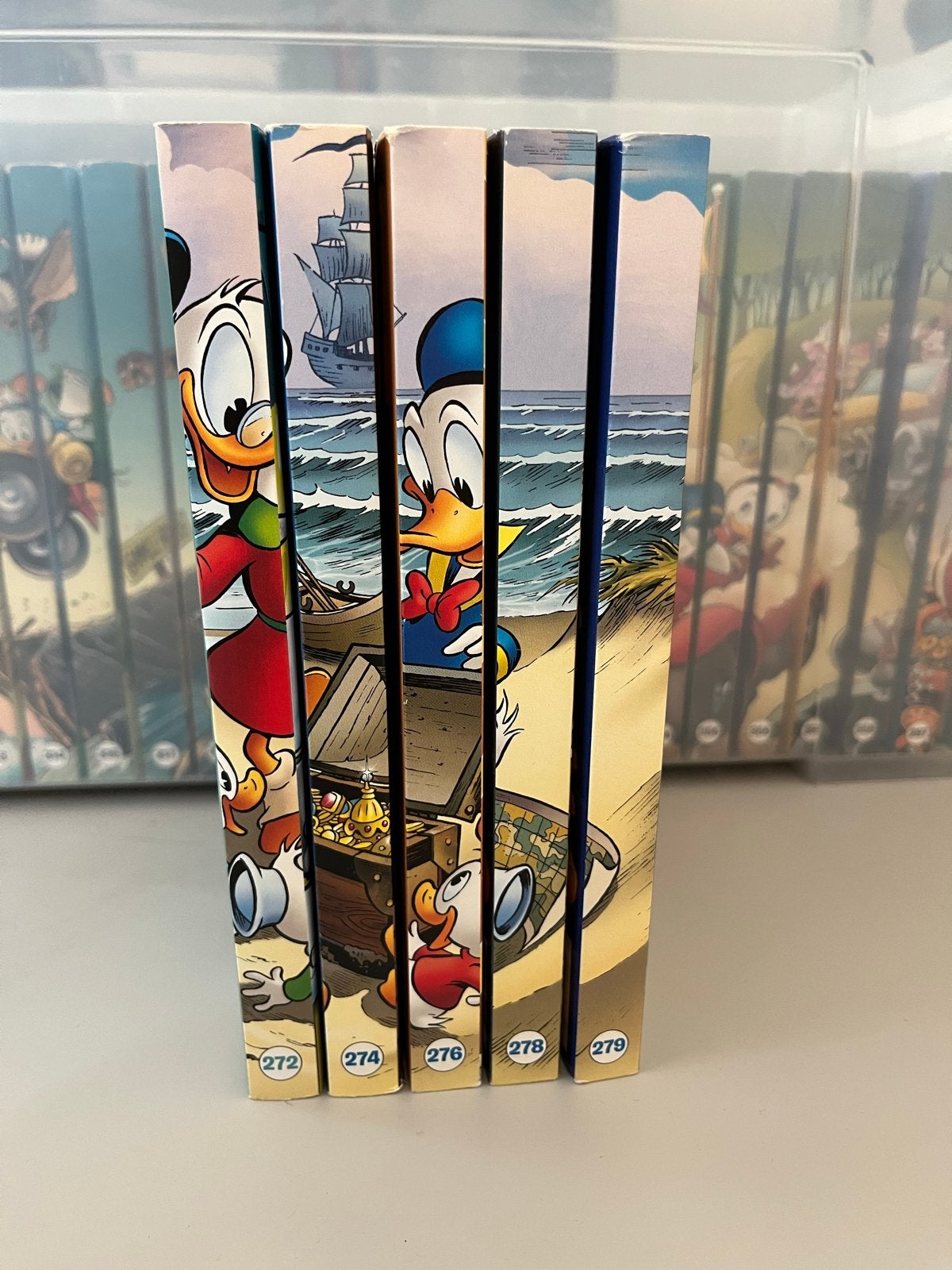 Donald Duck Pockets - 5 stuks uit serie (272, 274, 276, 278,, Meerdere stripboeken, Ophalen of Verzenden, Gelezen