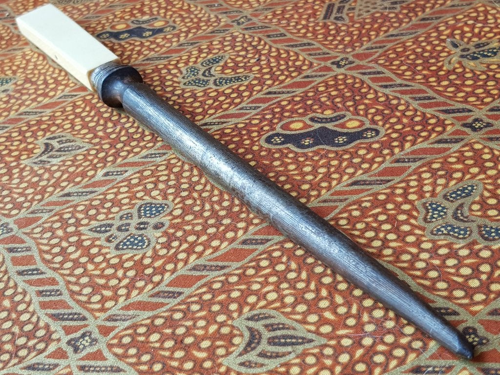 Mooie antieke wetstaal met zilver uit Engeland 29,3 cm., Ophalen of Verzenden