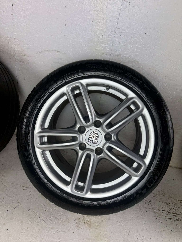 Originele Porsche Panamera 970 Turbo 4S velgen 19" 5x130 set, Gebruikt, 285 mm, Banden en Velgen, Niet ingevuld