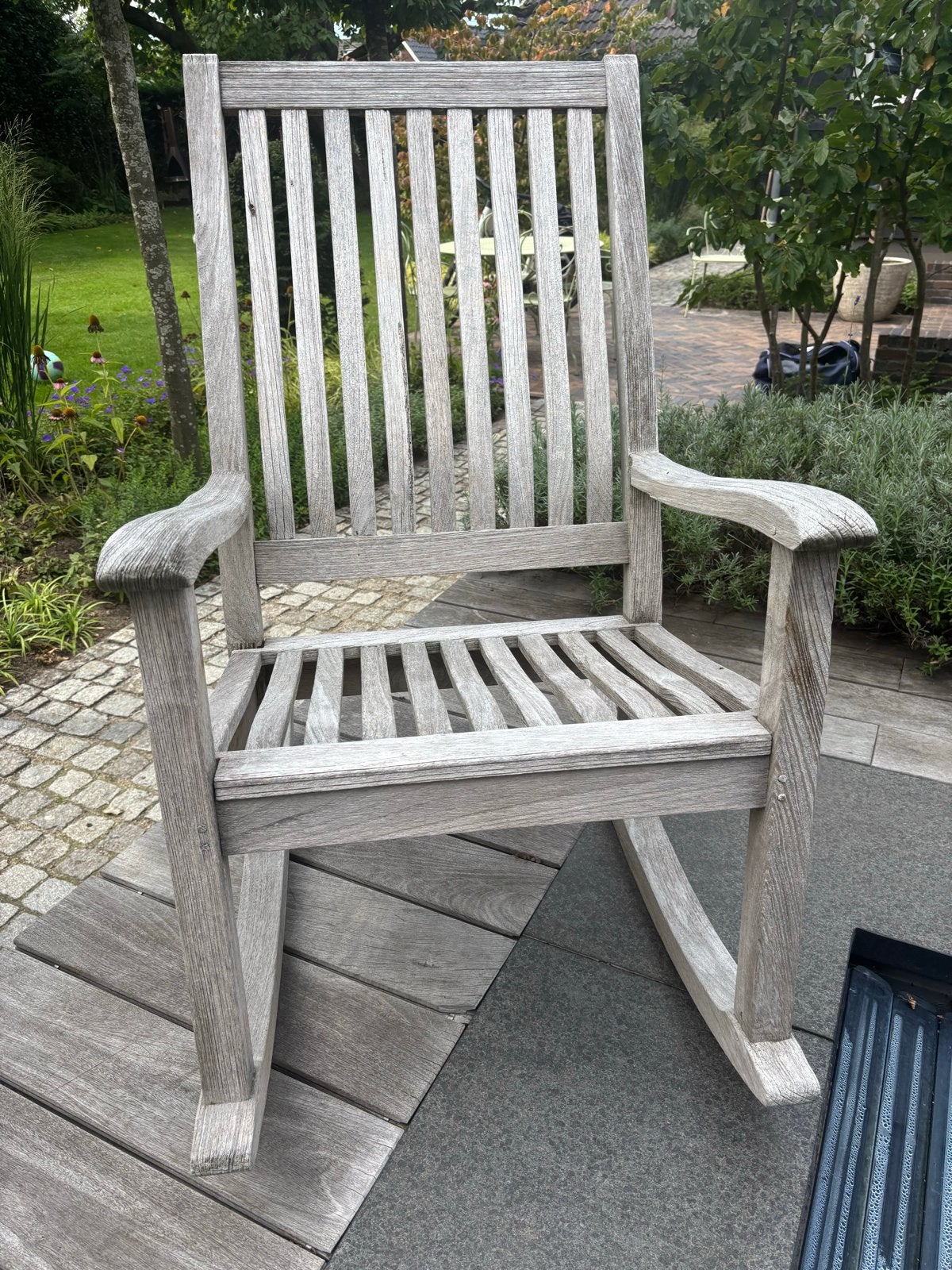 Teak schommelstoel Gloster Kingston, Ophalen, Gebruikt, Hout