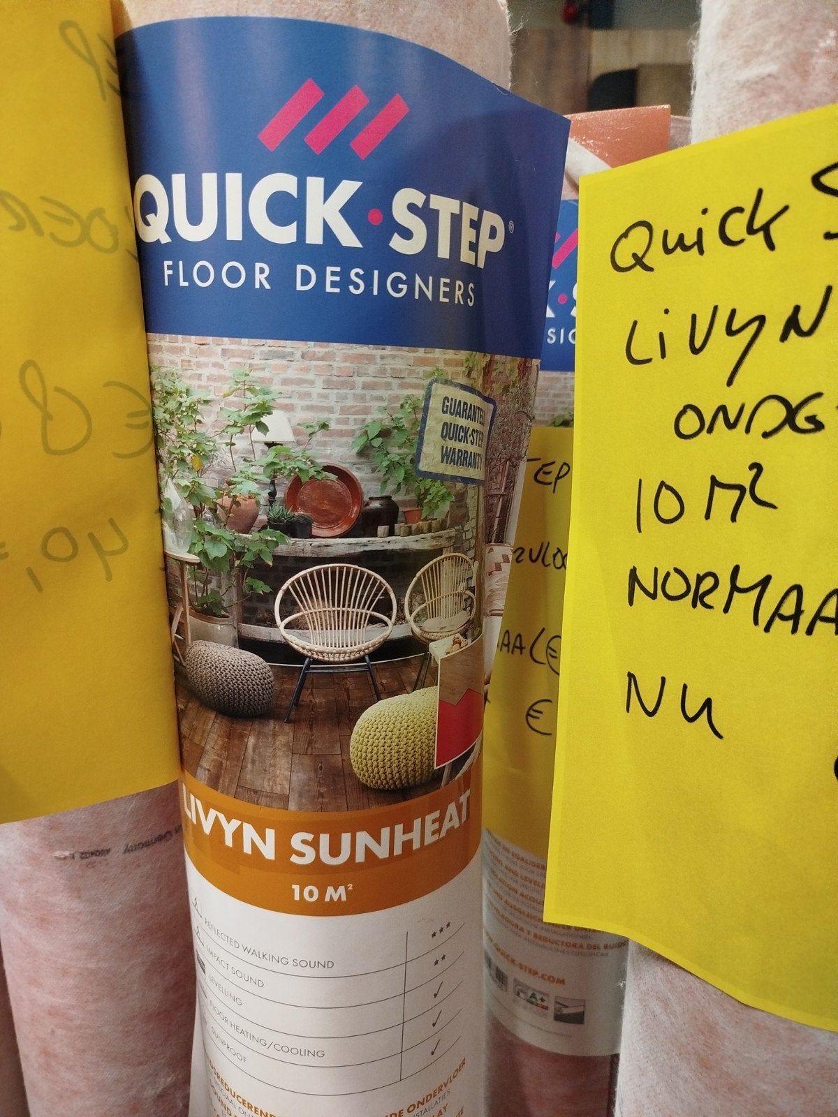 Quick Step Livyn Sunheat ondervloer voor klik PVC - 40m², Ophalen, Overige typen, Onbekend, Nieuw