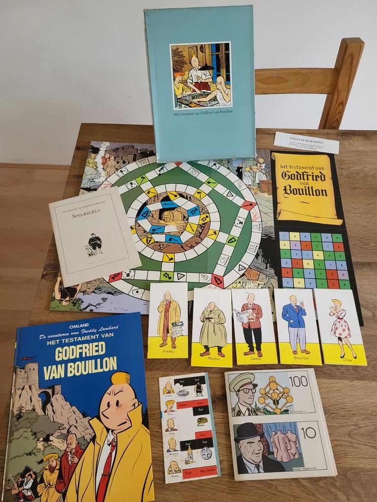 Freddy Lombard: Het Testament van Godfried van Bouillon spel, Ophalen of Verzenden