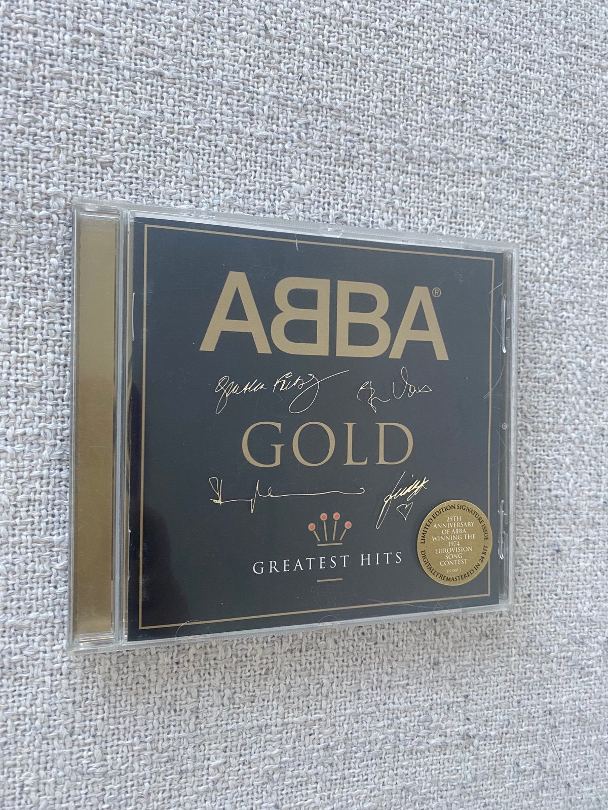 Abba - Gold Greatest Hits cd gesigneerd, Gebruikt, Pop, Ophalen of Verzenden, Gesigneerd