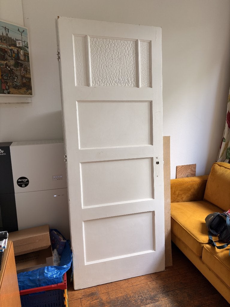 Paneeldeur (2 stuks), Doe-het-zelf en Verbouw, Ophalen, Gebruikt, 80 tot 100 cm, Binnendeur