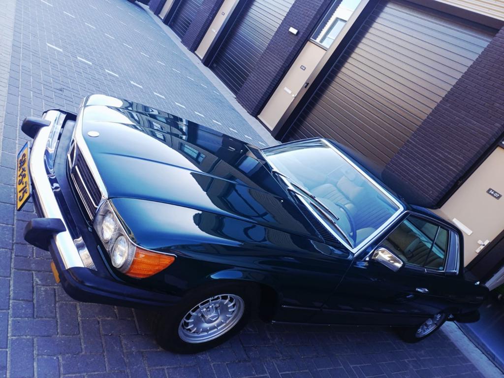 Mercedes-Benz SL 3.5 350 SLC 1978 Groen, Auto's, 195 pk, Achterwielaandrijving, Leder en Stof, Handgeschakeld