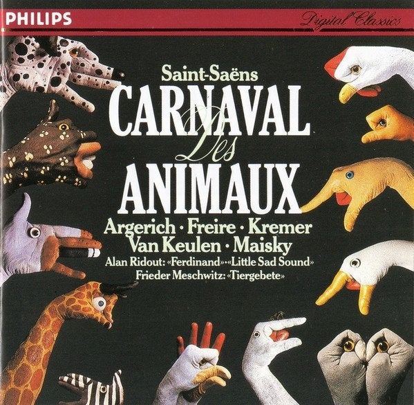 SANT-SAENS Carnaval der dieren CD KREMER ARGERICH PHILIPS, Ophalen of Verzenden, Romantiek, Gebruikt, Kamermuziek