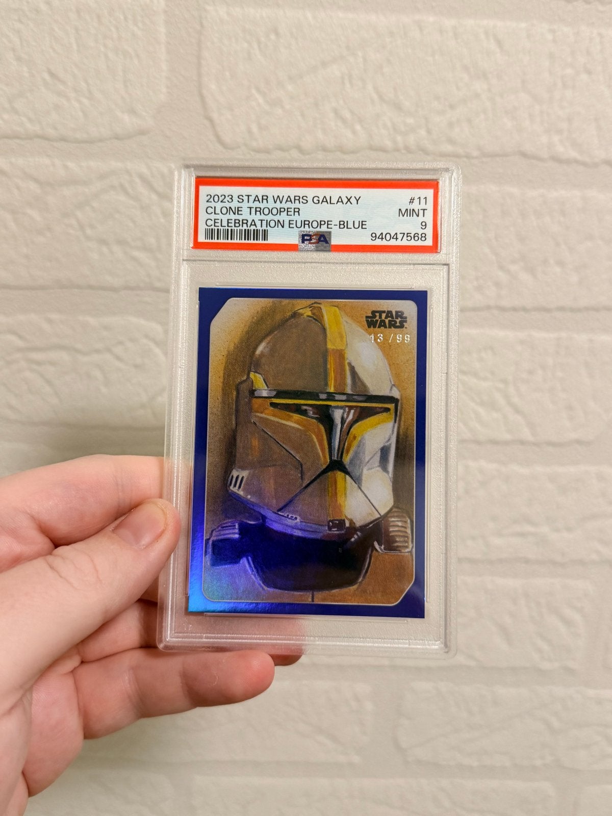 Topps Star Wars Clone Trooper /99 PSA 9, Ophalen of Verzenden, Zo goed als nieuw