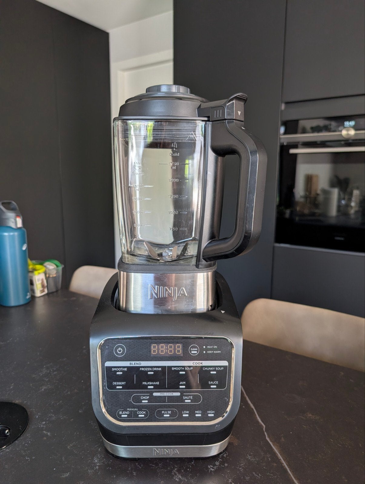 Ninja Foodi 2-in-1 Soepmaker en Blender, Witgoed en Apparatuur, 1 tot 2 liter, Ophalen, Zo goed als nieuw, 3 snelheden of meer
