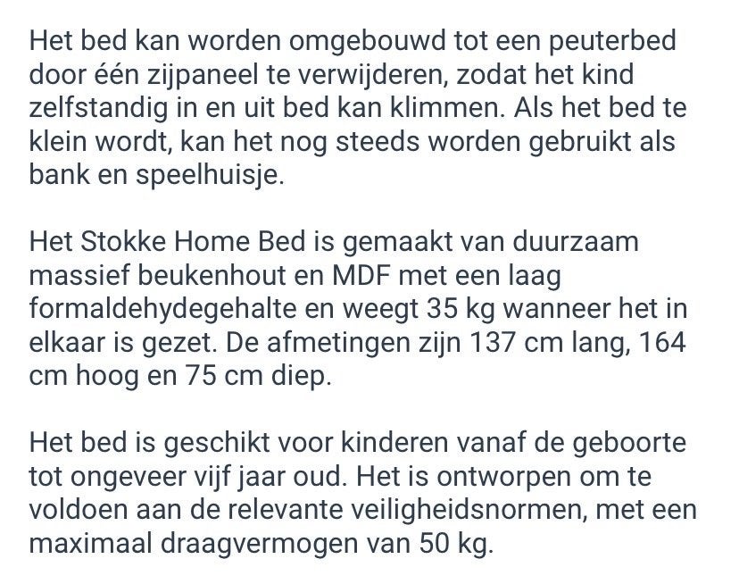 Stokke Home Bed met matras, dekbed en toebehoren, Gebruikt, 70 tot 85 cm, 140 tot 160 cm, Ophalen
