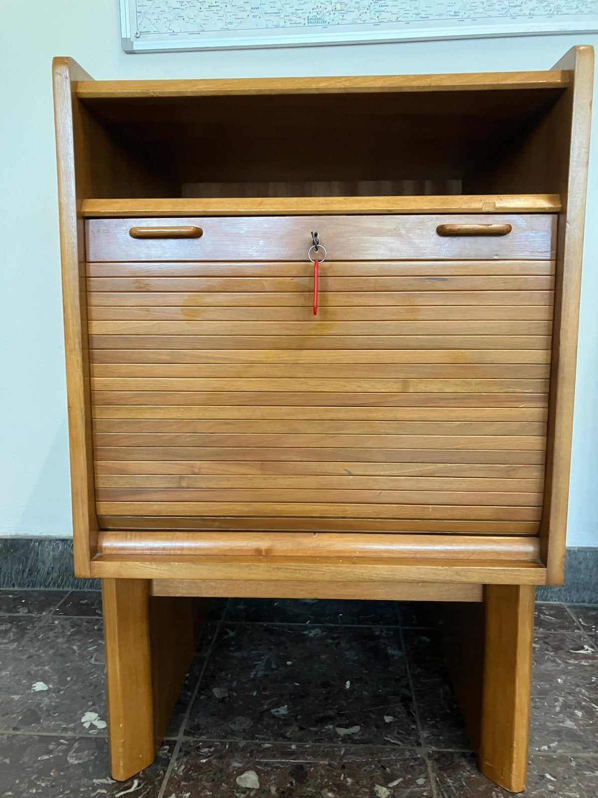 Vintage rolluik kastje. Jaren 60/70., Zo goed als nieuw, Minder dan 100 cm, 25 tot 50 cm, 50 tot 100 cm