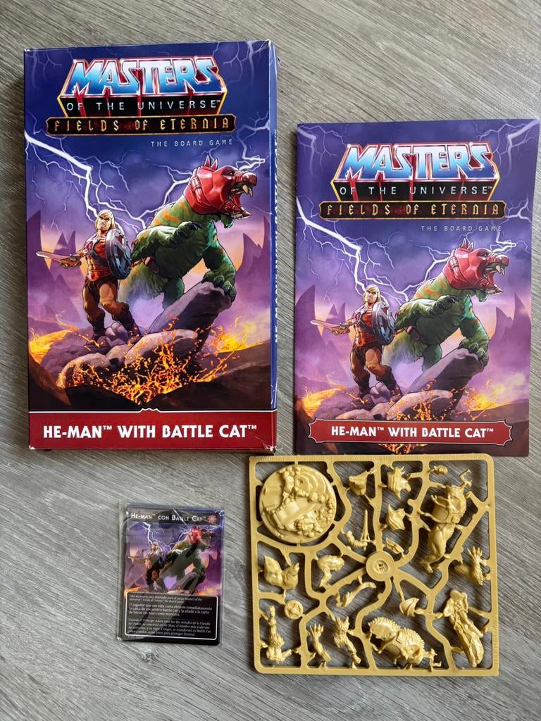 He-man WITH battlecat MoU fields of eternia He-man, Hobby en Vrije tijd, Gezelschapsspellen | Bordspellen, Vijf spelers of meer