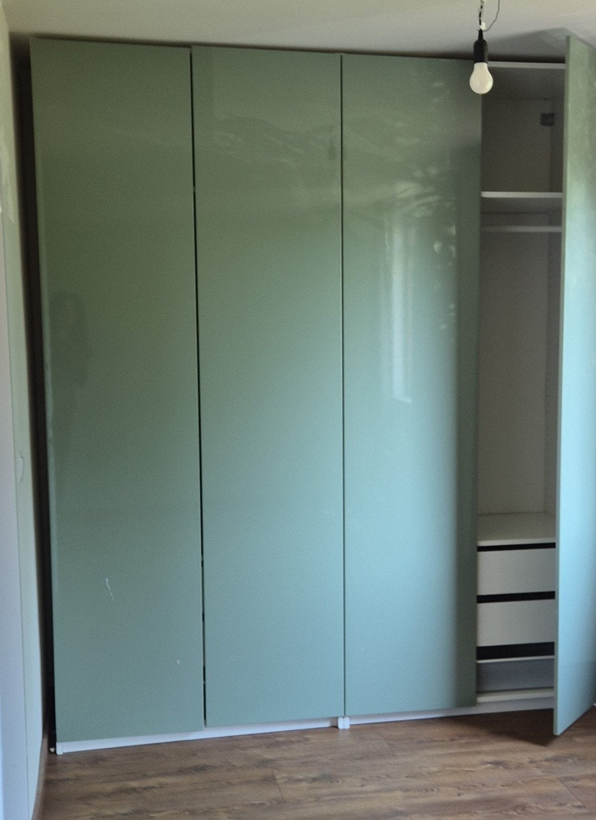 4x Pax deuren type Reinsvol glanzend mintgroen, Ophalen, Kunststof, 200 cm of meer, 150 tot 200 cm