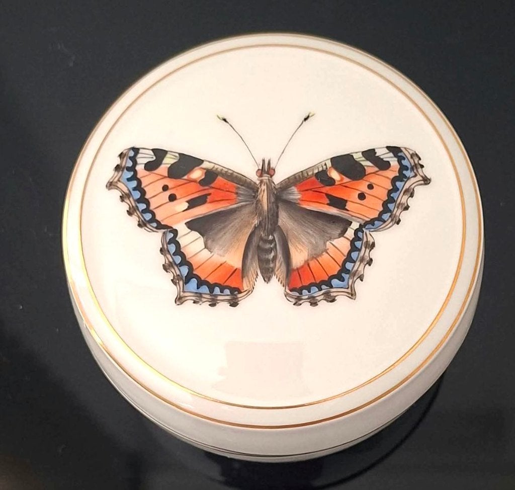 Art Deco B&G Copenhagen Porcelain B. Willumsen Potje Vlinder, Antiek en Kunst, Ophalen of Verzenden