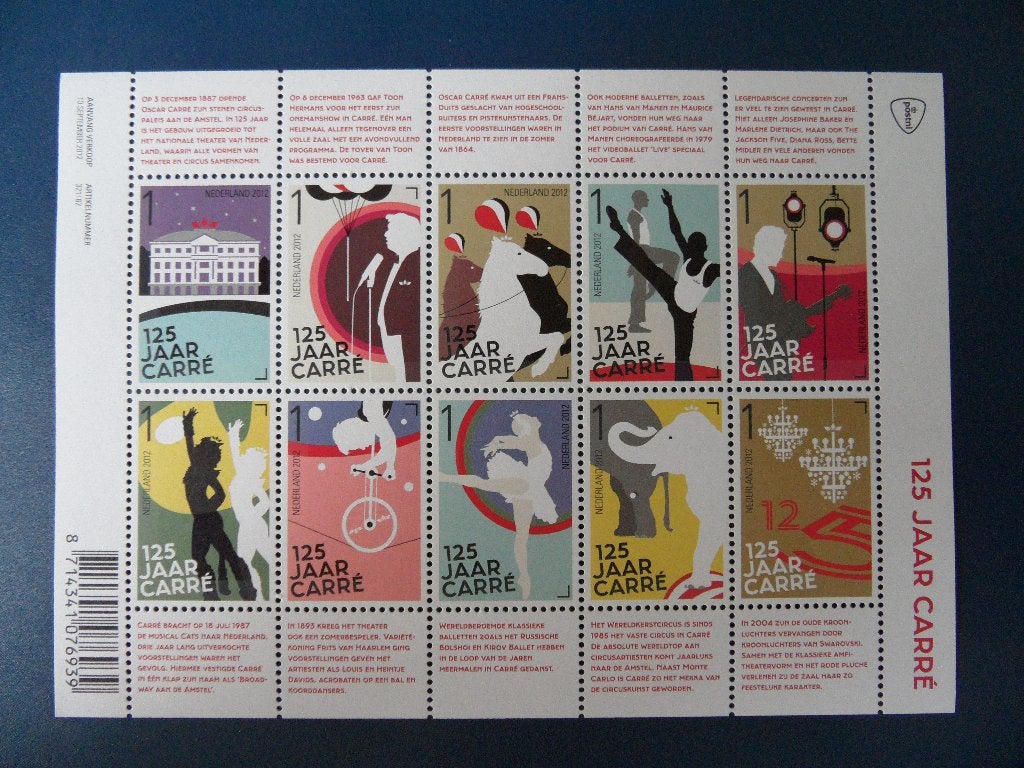 Postzegelvel 125 jaar Carré *** met korting ***, Postzegels en Munten, Ophalen of Verzenden, Postfris