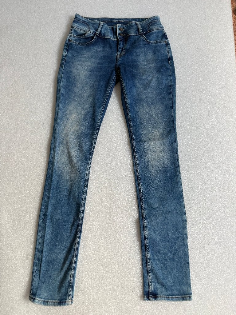 blauwe Tripper Slim Fit mid waist maat 28, Blauw, Ophalen of Verzenden, Zo goed als nieuw, W28 - W29 (confectie 36)