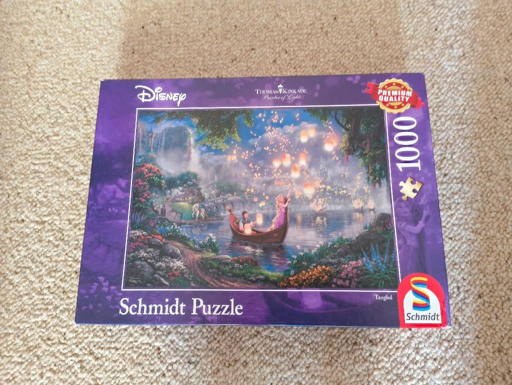 Disney puzzel Rapunzel 1000 stukjes Schmidt compleet, Verzenden, 500 t/m 1500 stukjes, Zo goed als nieuw, Legpuzzel