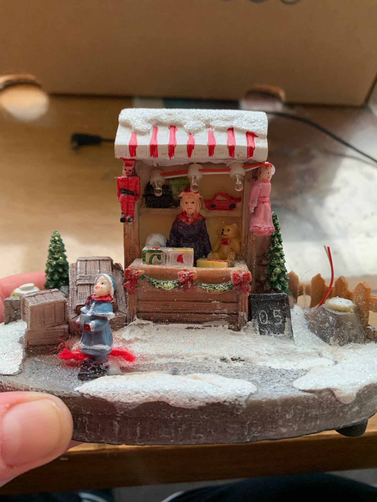 Kerstdorp kraampje, Ophalen of Verzenden, Gebruikt