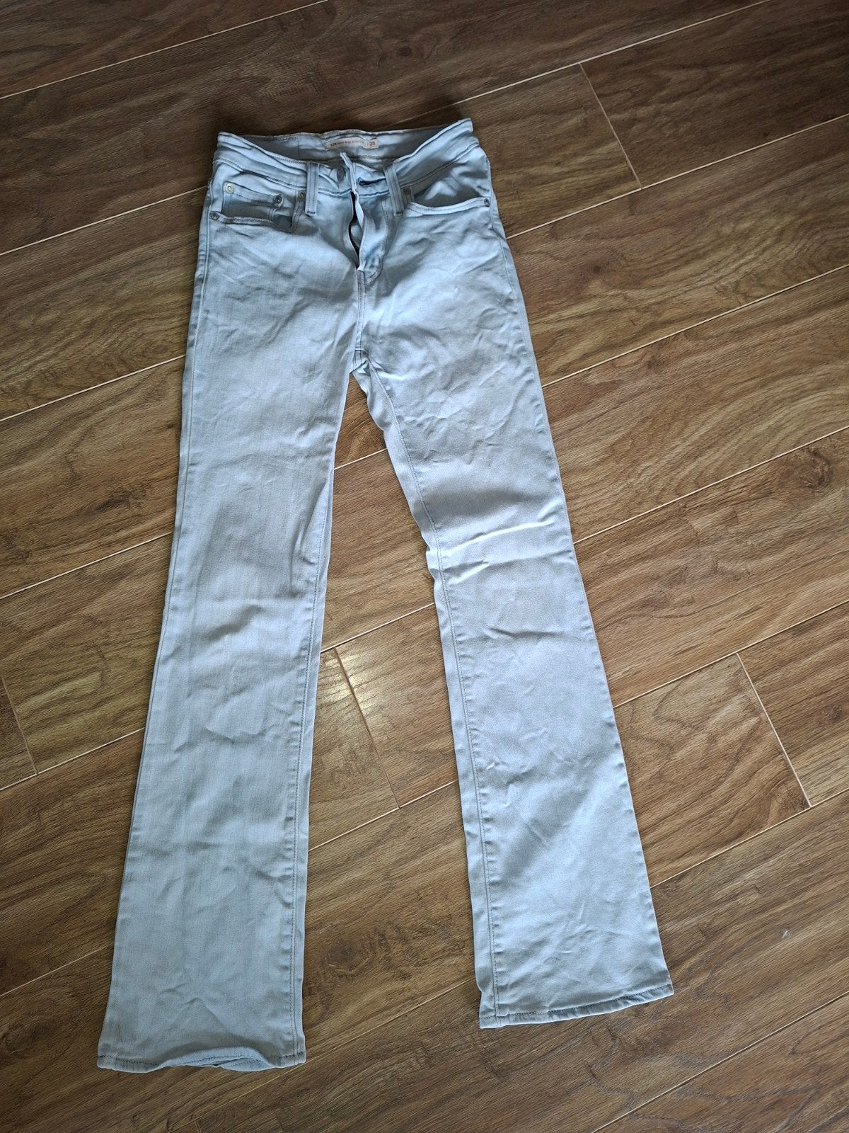 Levi's 725 High Rise Bootcut Jeans - Lichtblauw, Blauw, Ophalen of Verzenden, Zo goed als nieuw, W27 (confectie 34) of kleiner