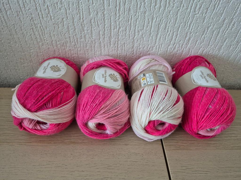 4 BOLLEN HAAK/BREIGAREN NIEUW, Ophalen, Nieuw, Breien of Haken, Wol of Garen