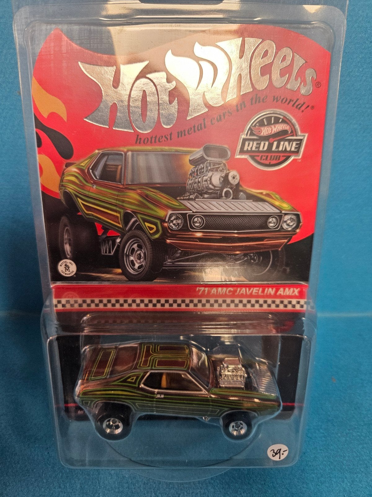 Hotwheels AMC Javelin AMX RLC red line club excl., Ophalen of Verzenden, Nieuw, Auto